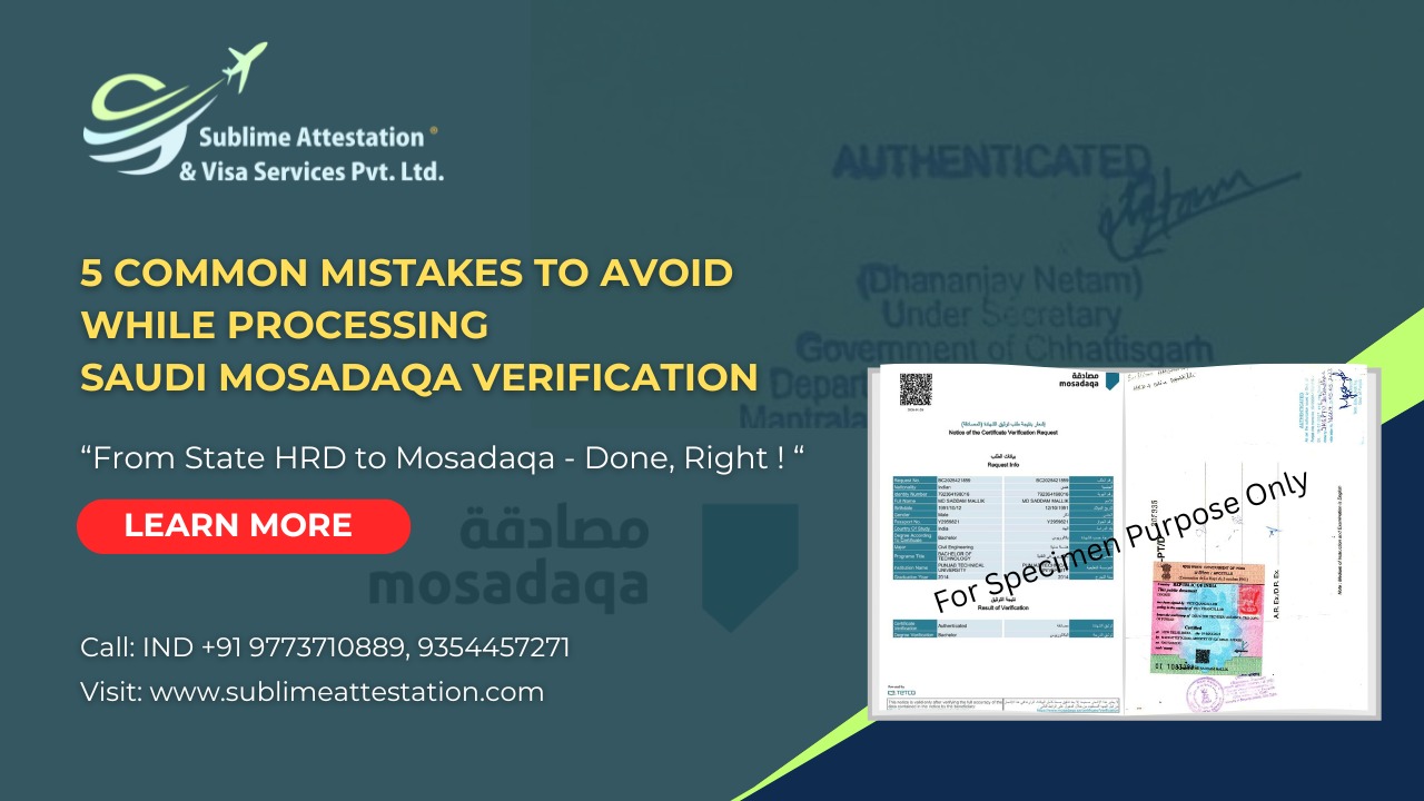 Common Mistakes While Processing for Saudi Mosadaqa Applications