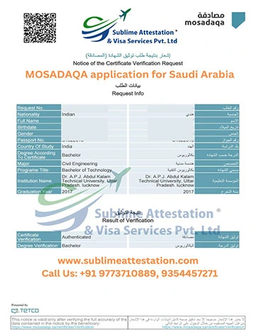 Mosadaqa procedure for the Saudi Embassy attestation Delhi