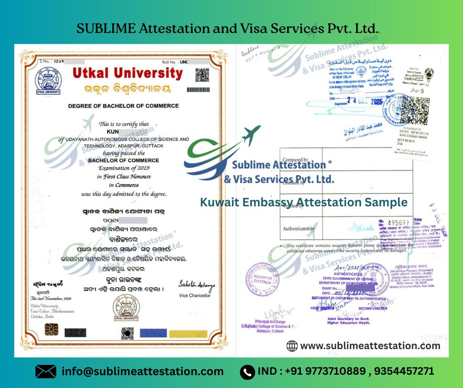 Kuwait Embassy Attestation Services